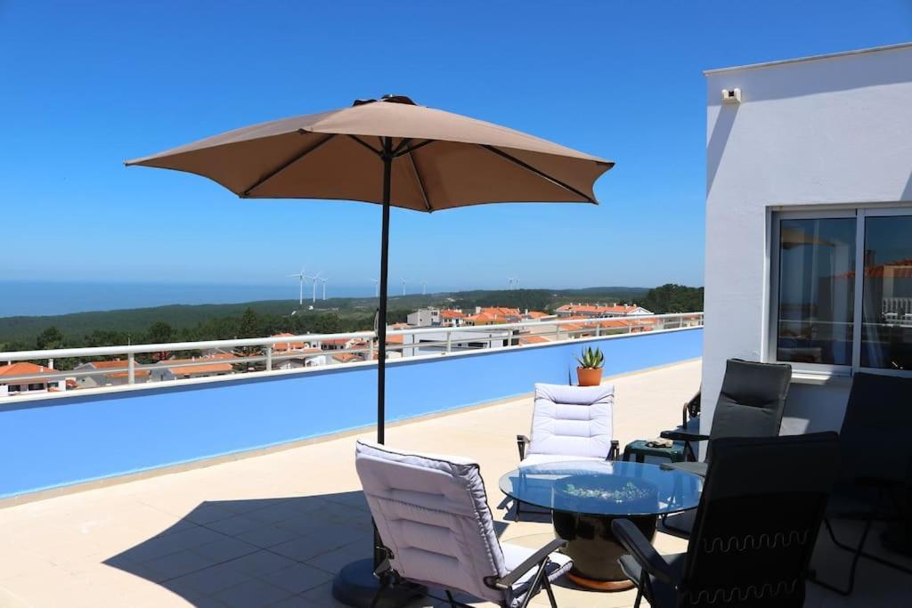 Sitio Penthouse - Big Terrace With Sea View & Bbq Villa Nazare Exterior photo