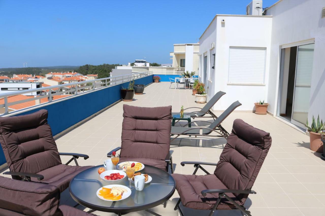 Sitio Penthouse - Big Terrace With Sea View & Bbq Villa Nazare Exterior photo